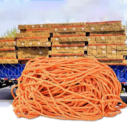 Anhängernetz Ladungssicherungsnetz Gepäcknetz 1 2 3 4 5 6 8 M Breite Anti-UV-Nylon-Netzabdeckung Für Anhänger, Transporter, Garagendecken-Ladungssicherungsnetz Mit 15 Cm Großen Löchern, LKW-Ladefläche