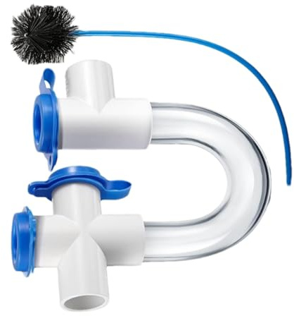 Trap HVAC - Trampas de PVC U de 3/4 pulgadas para condensación y desatascador de desagües, conector de ajuste de tuberías, accesorios de CA para sistemas