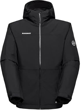 Mammut Treeline 3 in 1 HS Hooded Jacket Men | Giacca Isolante Gore-Tex da Uomo con Cappuccio | Nero, 3XL