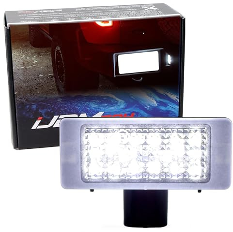 iJDMTOY Xenon White Full LED License Plate Light Kit Compatible With Ford 2021-up 6th Gen Bronco (U725), Powered By 18-SMD LED Diodes