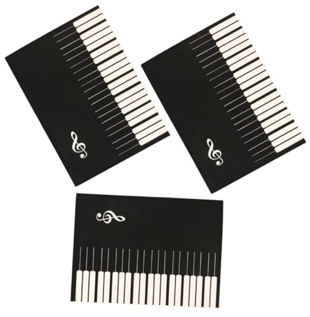 Musikübungsheft 3 Stück-pack für Anfänger, Notenheftpapier aus Papier | Schulanfang Deko, Gitarrennoten Notizbuch, Manuskript Notizbuch, Akkordbuch
