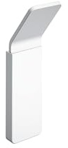 COSMIC NEA Colgador de Pared de Diseño Rectangular y Contemporáneo. Gancho para Toallas con Fijación Adhesiva o por Tornillos. Accesorio de Metal para el Baño Color Negro Mate
