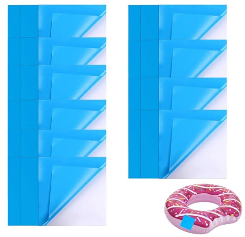 WUSJCOF 30 Stück Selbstklebende Reparaturflicken PVC Pool Reparaturset Selbstklebend Unterwasser Reparatur Pool Flicken für Wasserbett Schwimmbäder Aufblasbares Boot (Rechteck)