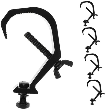 Beaupretty 5pcs Heavy Duty Aluminum Stage Light Hooks Truss Clamps for Secure Mounting of Stage Lamps Metal Hooks for Enhanced Stability and Safety in Lighting Setup