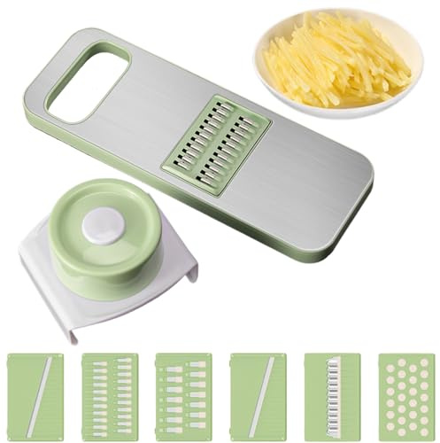 Affettacipolle,Grattugia Domestica Regolabile - Tritatrice Manuale per Aglio Patate Formaggio | Verdure Insalata Casa Ristorante