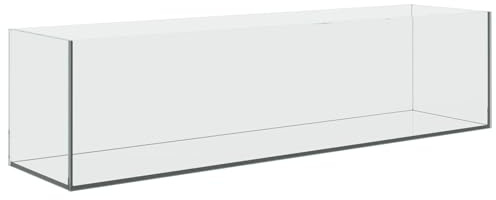 vidaXL Aquarium mit Speicher Transparent 80 x 20 x 20 cm Glas, EIN rechteckiges, modernes Design für Dein Zuhause oder Büro, funktional, stark und leicht zu pflegen