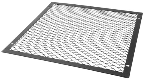 Sosoport Rejilla Protectora Cuadrada para Chimenea 20x20 Cm de Hierro Resistente al Calor con Orificio para Tornillo, Pantalla de Seguridad para Fogatas y Cubierta para Calefacción