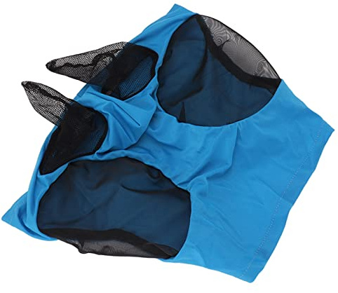 Generic Generic Máscara Elástica para Moscas de Caballo con Orejas, Cubierta Protectora de Malla Agradable para la Piel, Cómoda y Duradera para Caballos Adultos, Material Transpirable (Rosa roja)