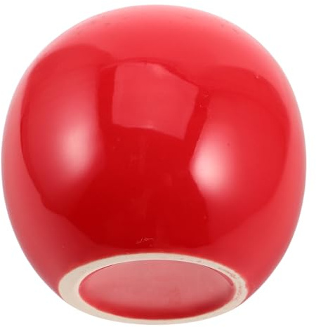 DOITOOL Jarrón de Porcelana Coloreada Rojo Esférico para Flores, Diseño Moderno y Minimalista, Adecuado para Decoración Diaria del Hogar