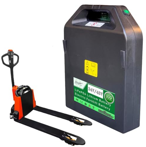 ZXLLAFT Batería de Litio 24 V 48 V Batería transpaleta eléctrica para PTE15Q Baterías Recargables para Carretilla elevadora PTE20Q Placa protección BMS integrada