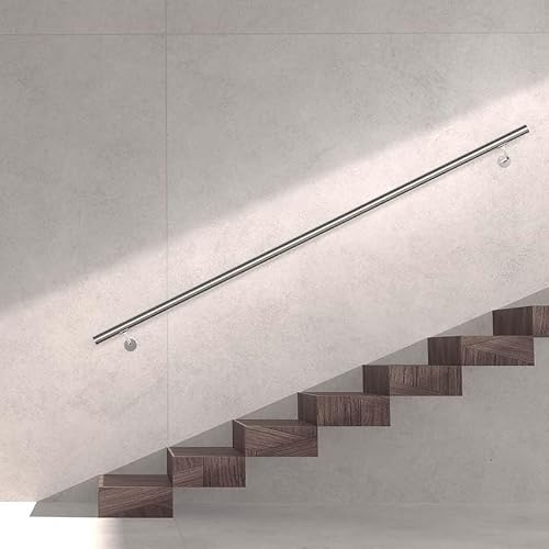 150cm 304 Stainless Steel,Wall Mount Stair Handrail Indoor & Outdoor Use