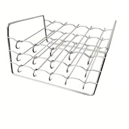 Parrilla de 3 niveles para freidora de aire con brochetas | Accesorio para cocción en horno con brochetas; resistente al calor y a la corrosión; 1 set