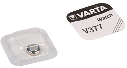VARTA Button Cell Watch V377/SR66 silver battery 1-pack, button cell battery for watch in original blister pack of 1