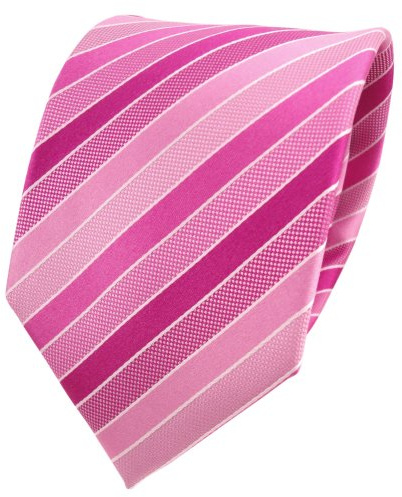 TigerTie Designer Seidenkrawatte in gestreift, Krawattenbreite 8 cm