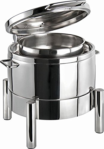 APS Chafing Dish redondo - PREMIUM, 18/8 acero inoxidable, 44 x 48 cm, H: 39 cm