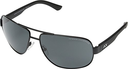 Armani Exchange Man Sunglasses Matte Black Frame, Grey Lenses, 62MM