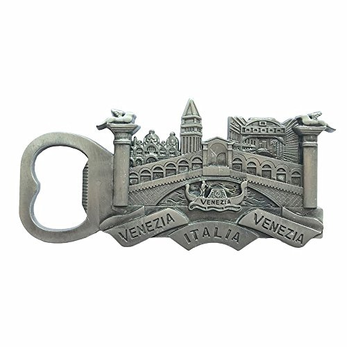 Venedig Venezia 3D-Kühlschrankmagnet Italien Souvenir Silber Kühlschrankmagnet Flaschenöffner