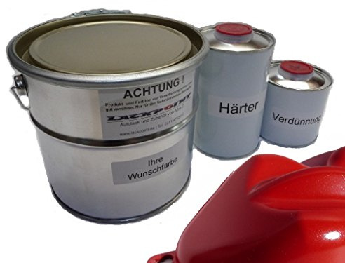 Lackpoint 1 Liter Set 2K Autolack Flash Rot Metallic kein Klarlack Trend Tuning