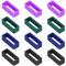 Vicloon Passante per Cinturino, 12Pcs Passante Cinturino Orologio in Silicone, Anelli di Sicurezza di Ricambio per Cinturino dell'orologio, Anelli di Fissaggio per Orologi Accessori, 20mm