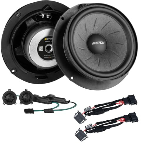 Mediadox Front Auto 2-Wege Lautsprecher Komponenten System von Eton (UG-VAG150 / UG-VW28-T6.1) kompatibel mit VW T6.1 ab 2019