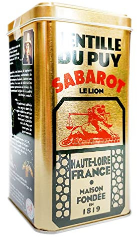 Sabarot - Lentille verte du Puy - Boîte métal collection 200 ans Sabarot 500g
