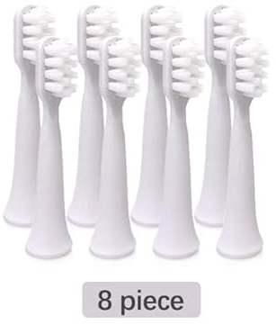Têtes de brosse compatibles avec Xiaomi Mijia T100 tête de brosse blanchiment des dents Mi têtes de brosse à dents électriques intelligentes (Color : 8Pcs)