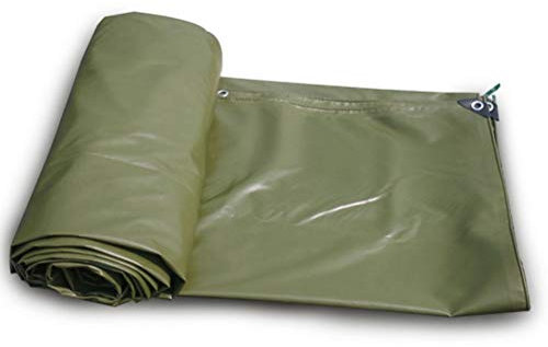 OKUOKA Verdicken Sie wasserdichte Plane Kunststoff, die den Regen im Freien LKW-Auto-Segeltuch-Pavillon-Dach-Farbstreifen-Sonnenschutz-Frostschutz bedeckt (Color : Army Yellow, Size : 4x6