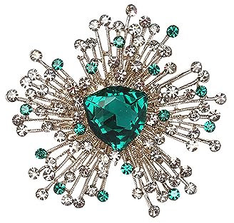 YAHOYA Luxus Exquisite Große Strass Abzeichen Für Frauen Mädchen Kristall Blume Vintage Broschen Anstecknadeln Bankett Party Schmuck Anstecknadel
