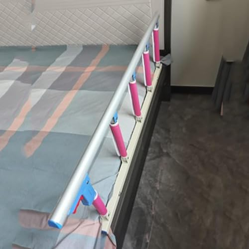 ROEDAX Bett-Hilfsschiene, zusammenklappbares Bettgitter, Edelstahl-Hilfsgeländer, 70/95/120 cm, für ältere Menschen, Haltegriff am Krankenbett, medizinisches Bettgitter