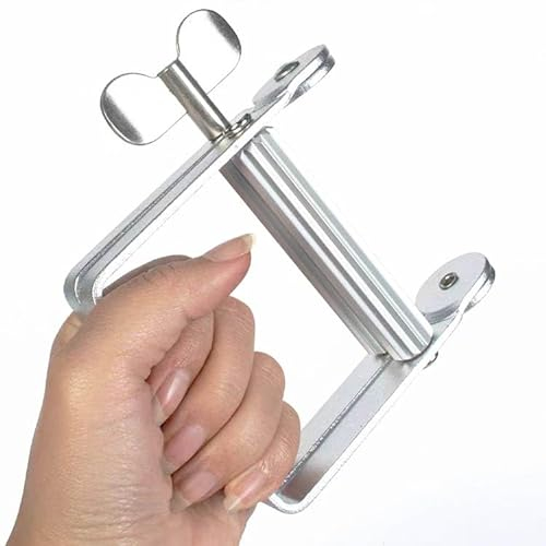 Toothpaste Squeezer, Full Metal Tube Squeezer Toothpaste Dispenser Tool Multifunctional Roller Squeezer for Artist, Hair Salon, Painter,Cosmetics, Paint Tube, Color Dye, Hand Cream (4.3*3.2*1.6 In)