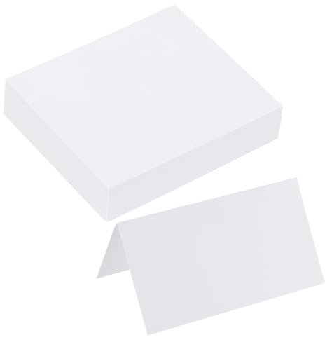 QUARKZMAN Carteles de Mesa Reservada, Tarjetas en Blanco para Mesa en Restaurante, Recepción de Boda, Reunión de Negocios, Fiesta de Navidad, Reserva de Asientos 50 Unidades