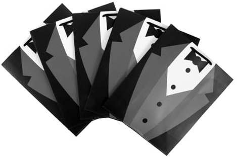 SECFOU 5 Stück Geschenktüten Aus Papier Praktisch Für Süßigkeiten Snacks Spielzeug Und Partygeschenke Für Festivals Geburtstage Und Hochzeiten