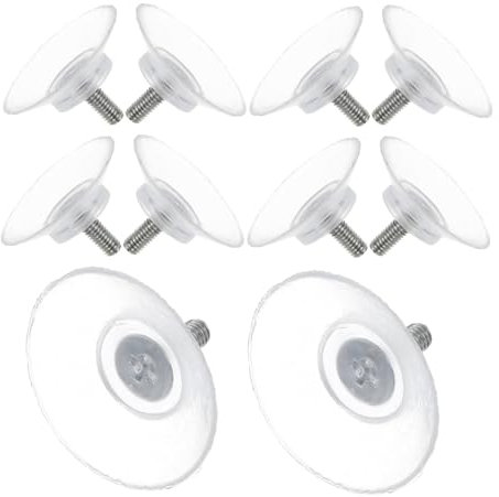 OKUMEYR 10stücke Glas Saugnäpfe Fenstersauger Für Glastischplatten Windschutzscheiben Mit Schrauben Transparente Saugnäpfe Für Glas Möbel