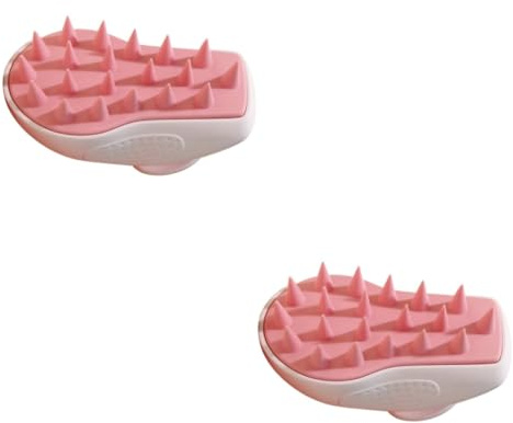 WRITWAA 2 Stück Massage-shampoo Kopfschrubber Zum Waschen Der Haare Dusche Mit Kopfhautbürste Haarshampoo-bürste Duschsachen Für Teenager-mädchen Kopfhautbürste Schuppen Abs-schale