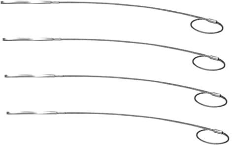 IMIKEYA Lot De 4 Brochettes à Rôtir En Acier Inoxydable 28,5 Cm Pour Barbecue En Plein Air, Brochettes Flexibles Réutilisables Pour Grillades, Pique-niques, Résistant à Haute Température