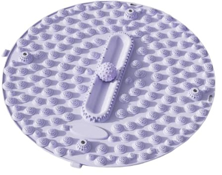 55cm Foot Massage Pad, predolo Acupressure Foot Relaxation pad Mat with Rolling Sphere Therapeutic Magnetism, TPE Round Pressure Point Pad, Portable Reflexology Mat for Home/Office/Gym, Lavender