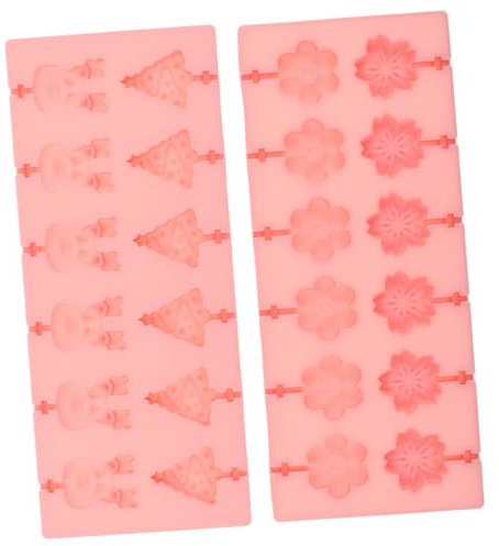 BRIGHTFUFU 2pièces Moules à Sucettes Silicone Cavités Pour Et Thème Floral Et Pour Et Événements Familiaux