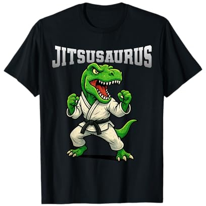 Jitsusaurus BJJ Jiu Jitsu Artes Marciales Divertido Dinosaurio Niños Camiseta