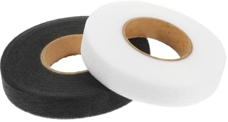 UKCOCO 2 rouleaux Ruban Thermocollant Double Face Non-tissé Adhésif pour Ourlet Vêtement Couture Réparation Facile