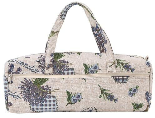 Aufbewahrungstasche Für Stricknadeln Nähnadeln Haushaltsgewebe Organizer Als Kosmetiktasche Schreibtischspeicher Reisespeicher Schlafzimmerspeicher Einkaufstasche (Lila Blume)