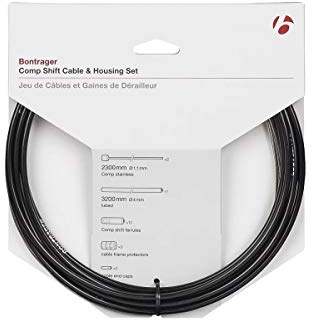Bontrager Comp Fahrrad Schaltzug/Zughüllen-Set 4mm schwarz