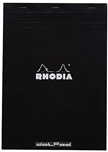 Rhodia 18559C 5 Notizblöcke DotPad A4 80 Blatt dot Lineatur Schwarz