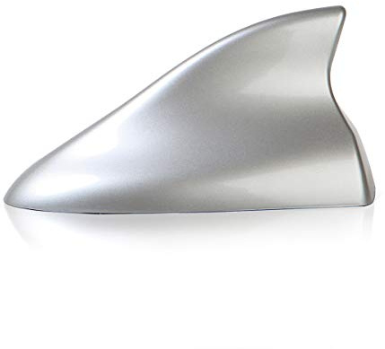 Ramble- Fahrzeug Haifischflosse Dachantenne Antenne for Auto Accessories Funksignal Car Shark Fin Aerials Für Hyundai I10 I20 I30 I40 hb20 ix20 (Stärken Stil, Silber)