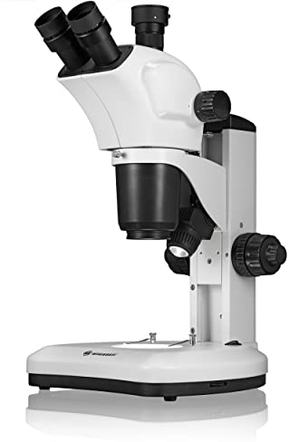 Bresser Mikroskop Science ETD-301 7-63x Trino Zoom Stereomikroskop mit hohem Arbeitsabstand (100mm) und Kameraanschluss, 5806300