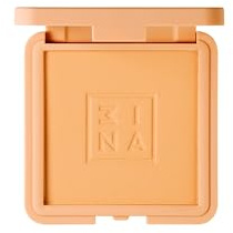 3INA - The Compact Powder 636 - Kompaktpuder Gleichmäßige Abdeckung Braun | Mineralpuder - Natürliches, seidiges Finish - Leicht zu verblenden - Vegan - Cruelty Free