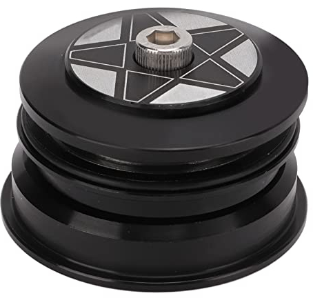 OUKENS Mountainbike-Steuersatz, gewindeloser Fahrrad-Steuersatz aus Aluminiumlegierung für Gabel mit geradem Rohr und Kegelrohr, 44-50,6 mm mit Original 1,25 Kleinkonusrohr