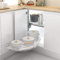 Bandejas extraíbles para rinconera de Cocina para Ancho de Puerta 400mm Izquierda