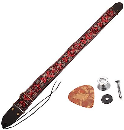 Toyvian Praktischer Gitarrengurt Zarter Gitarrenschlinge Gitarrengürtel Als Geschenk Gitarrenersatzgurt Für Akustikgitarre Bassgitarre Klassische Gitarre Ukulele Banjo Langlebig Und Prakti
