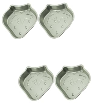 Cabilock 4 Pz stampo per mini torta teglie per dolci stampo per ciambelle stampo budino stampo per budino fragole tortiera Stampo da forno teglia a cuore frutta bicchiere di carta modello