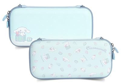 Kuitmor Housse de Protection Fine Compatible avec Switch/Switch OLED, Coque Rigide Portable pour Console et Accessoires - Candy Party